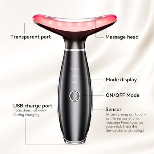 7 Color Light Therapy Facial Massager for Face & Neck