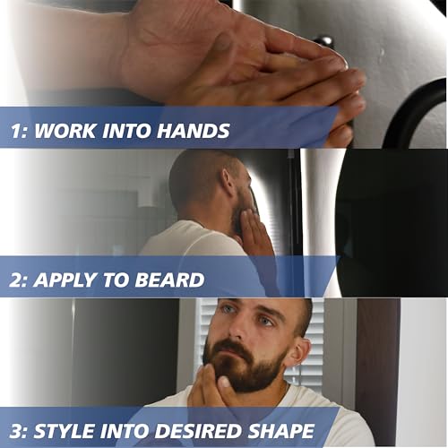 Wahl Beard Balm for Men - Shapes and Styles Facial Hair ? Leave in Conditioner for a Light Hold for All-Day Control ? With Shea Butter, Aloe, Mango Seed Butter & Candelilla Wax - Model 3028690