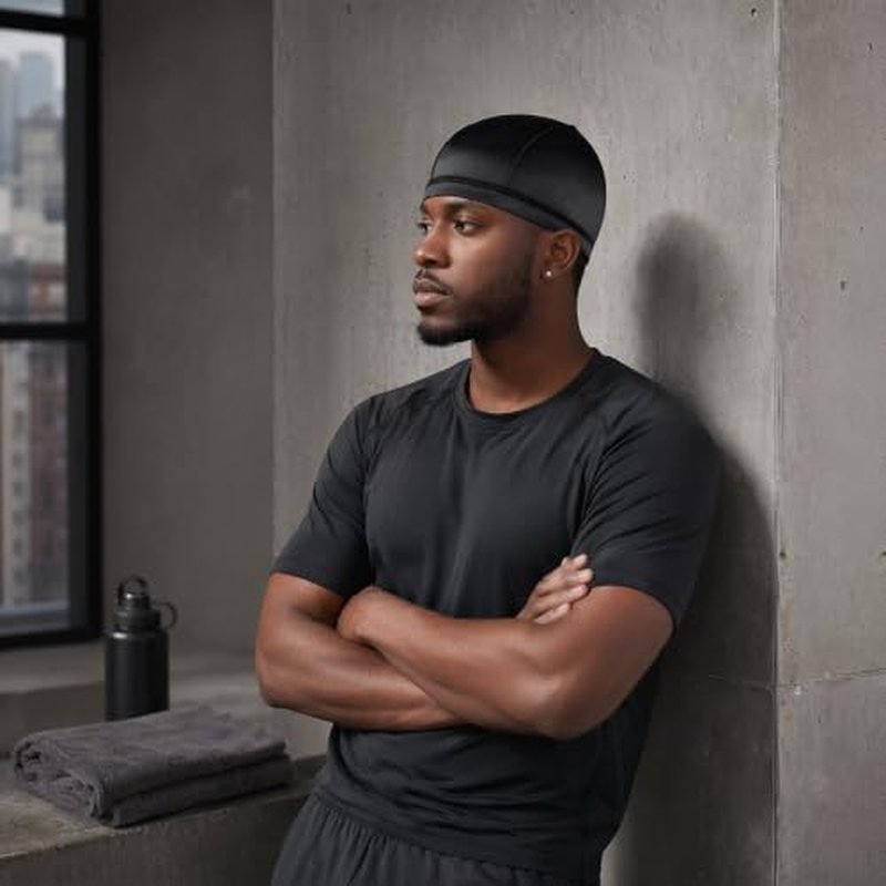 2PCS Silky Wave Caps for Men – Compression Caps for 360, 540, 720 Waves