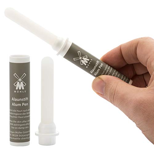 MÜHLE Styptic Pencil for Men, Alum Crystal Aftershave Stick Razor