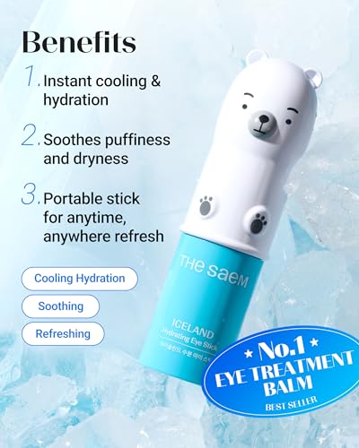 THESAEM Iceland Hydrating Eye Stick – Dark Circles & Puffiness Relief