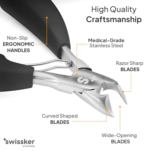 Heavy Duty Toenail Clippers for Thick Nails – Swissker Ergonomic Long Handle Cutter
