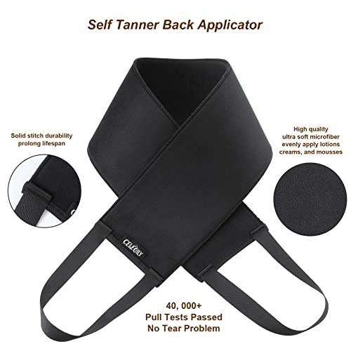 5-in-1 Self Tanner Mitt Applicator Kit - Professional Self Tanning Mitt Back Applicator, Mini Mitt, Brush and Exfoliator£¬No Streaks, No Orange Palms, Double-Sided Washable Tanning Gloves Set