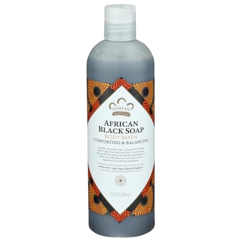 Nubian Heritage Body Wash, African Black Soap, 13 Fluid Ounce