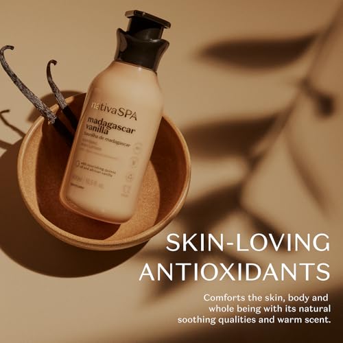 Nativa SPA by O Botic?rio, Madagascar Vanilla Moisturizing Body Lotion, Fragranced Skin Moisturizer with Purified Quinoa Drops, 13.5 Ounce