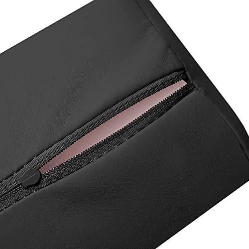 Saloniture Half Round Massage Table Bolster Pillow, 26 x 6 x 3 Inch - Black