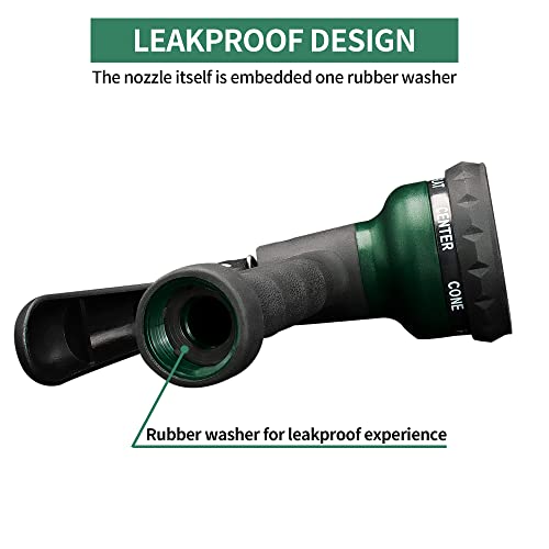 7-Pattern Garden Hose Nozzle with Slip-Resistant Grip