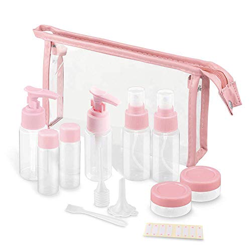 Vitog TSA Approved Travel Bottles Kit, 11-Piece Leak Proof Toiletry Set