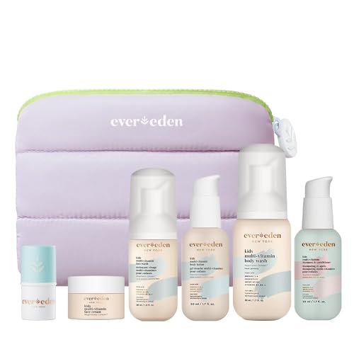 Evereden Kids Travel Skincare Set - 6-Piece Clean & Vegan