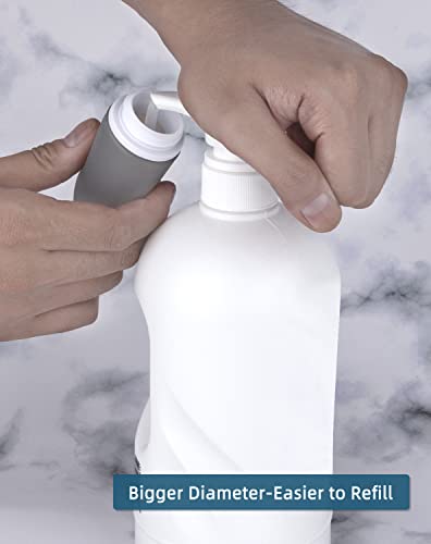 TSA Approved Silicone Travel Bottles 2oz 4-Pack Leak Proof