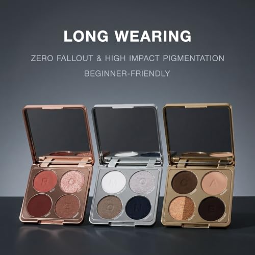 Absolute New York Bouncy Eyeshadow Quad in Rose