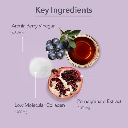 107 Aronia Vinegar Collagen Jelly Sticks - 20g x 14 Pouches