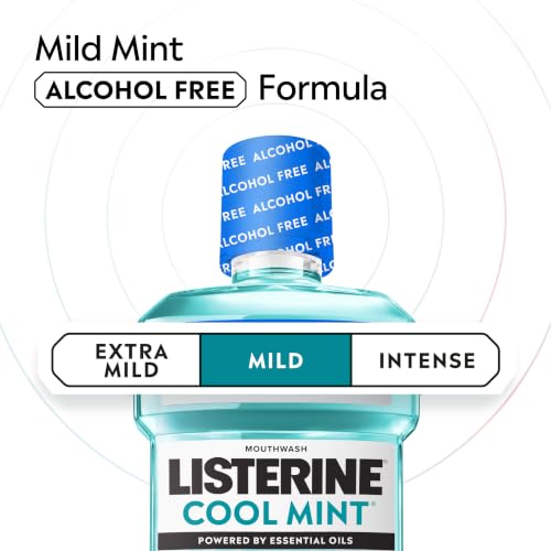 Alcohol-Free Mouthwash Cool Mint 1L – Kills 99.9% Bad Breath Germs