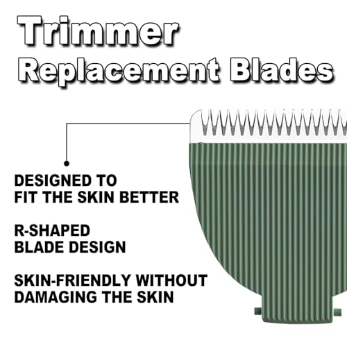 3 Packs Green Replacement Blades for Meri-dian Trimmer,Compatible with Meridian Body Trimmer Onyx & Sage£¬Hygienic Ceramic Replacement Blades