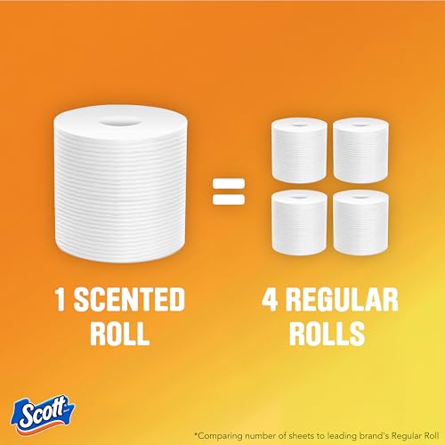 Scott ComfortPlus Mega Scented Toilet Paper Pack of 12 - 310 Sheets Each
