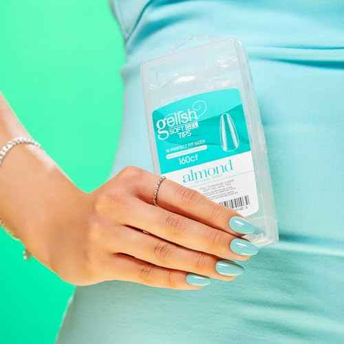 Gelish Soft Gel¢â Tips ? Professional Quality Press on Nails Extension for Strong, Long-Lasting Manicures ? Easy Application, Natural Look, Pre-shaped False Nail