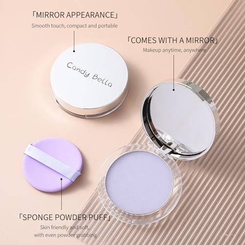 Matte Setting Powder with Puff - Oil Control Face Powder