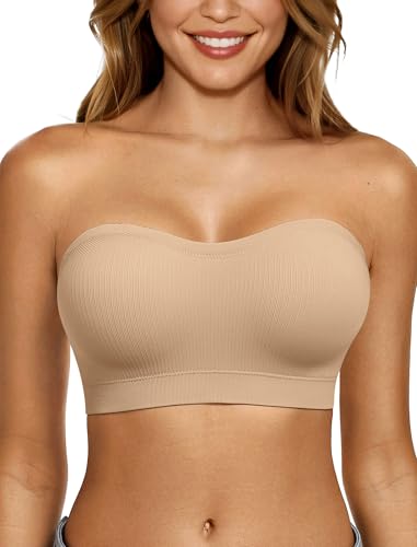 LetsJoli Strapless Push Up Wireless Bra - Padded Tube