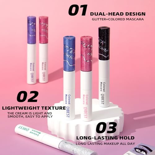Dulele 12 Colors Mascara Set - Volumizing & Lengthening