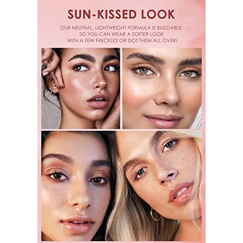 Lifelike Freckle Pen - 2 Colors (Light Brown & Dark Brown), Waterproof, Quick Dry, Soft Dot, Natural, Magic Fake Freckles Makeup Pen