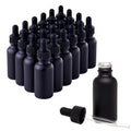Black Glass Dropper Bottles 1 oz - 24 Pack Essential Oil Bottles