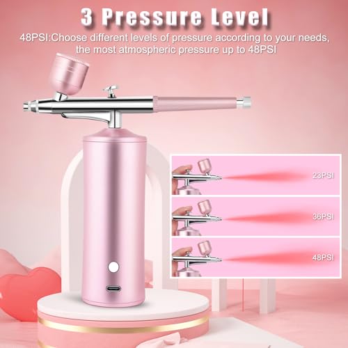 Airbrush Kit with Compressor for Nails & Skin Hydration