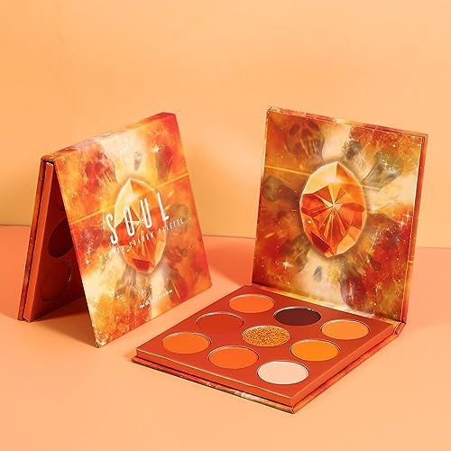 Waterproof Blue Eyeliner & Orange Eyeshadow Palette Set