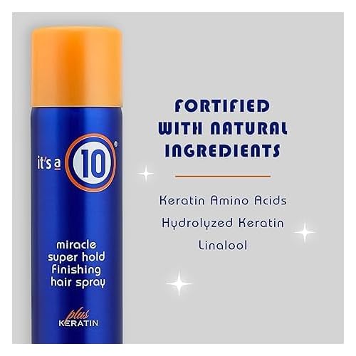 It's A 10 Miracle Super Hold Finishing Spray Plus Keratin 10 Oz
