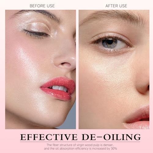 Oil Blotting Sheets for Face – Roll-On Design, 5M+5M Refill