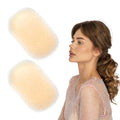 2Pc Beige Hair Bump Sponges for Volume & Updos