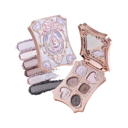 Flower Knows Bunny Garden 6-Color Eye Shadow Palette, Moon Serenade Variation, 0.23oz