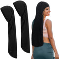 Twistover 2 Jumbo Dreadlock Cap Hair Dreads Head Wrap, Black, 30In