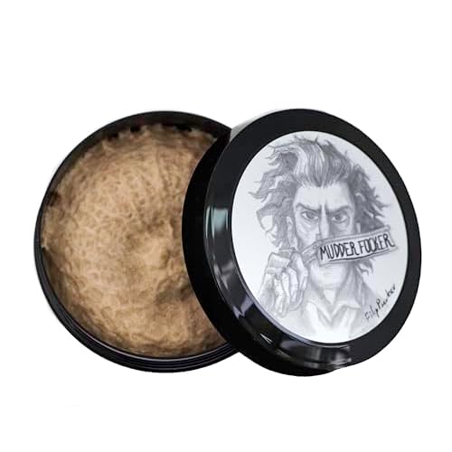 RazoRock Mudder Focker Italian Shaving Soap for Shaving - Grey - Bergamot, Jasmine & Sandalwood, 150ml / 5 oz - Pack of 1