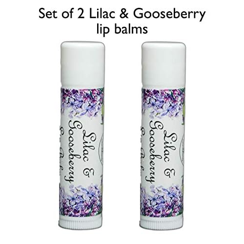 Lilac & Gooseberry Lip Balms | Set of 2 Balms | Moisturizing for Dry, Chapped Lips | Yennefer Scent of a Sorceress by Bella Des Natural Beauty