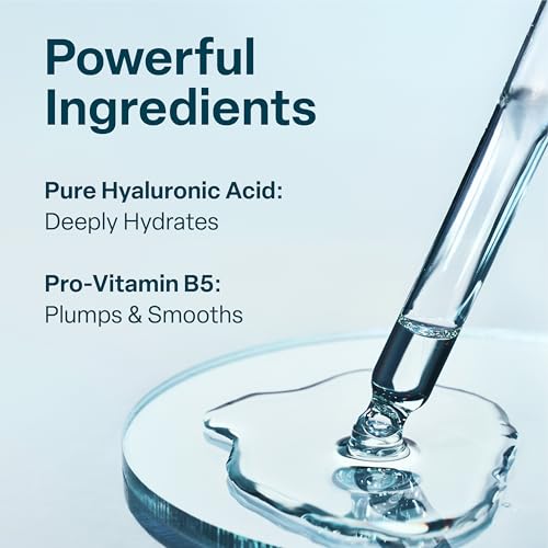 QRxLabs Hyaluronic Acid Serum - Hydration Serum for Face Anti Aging with Vitamin B5 - Face Hydration & Elasticity Boost - Essential Facial Care Formula - 2 Fl Oz, Pack of 1