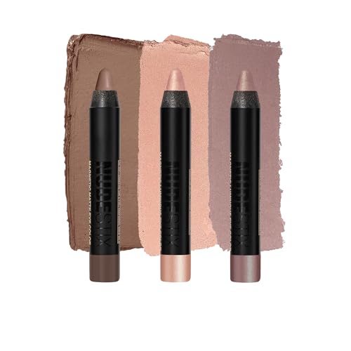 Nudestix Bright Nude Eyes Mini Kit – 3-Piece Eyeshadow Pencil Set