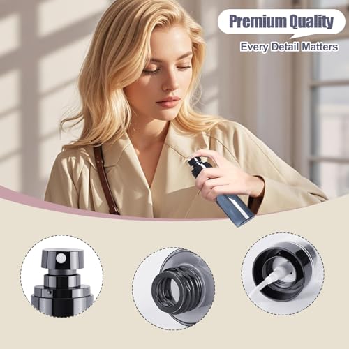 3-Pack 80ml TSA Travel Spray Bottles | Refillable Atomizer Set
