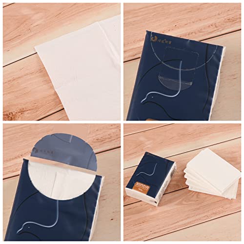 100 Pack Pocket Tissues Travel Packs Bulk 600 Sheet Mini Tissues Bulk 4 Ply Small Travel Size Paper Individual Pocket Size