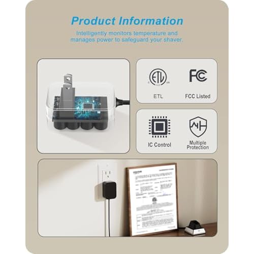 Trmmer Charging Stand Compatible with Andis 74067 74000 74055 74100 74150 GTX-EVO T-Outliner Lithium-ion Beard & Hair Trimmer.
