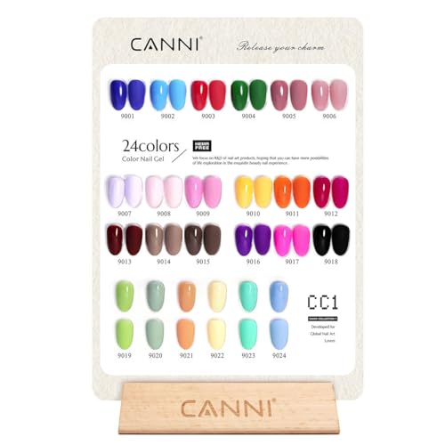 CANNI 30Pcs Hema-Free Gel Nail Polish Set - 9ml LED Soak Off Kit