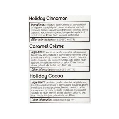 ChapStick Holiday Collection Trio, Includes Holiday Cocoa, Holiday Cinnamon, and Holiday Cr?me, 0.15 oz Each (Pack of 2)