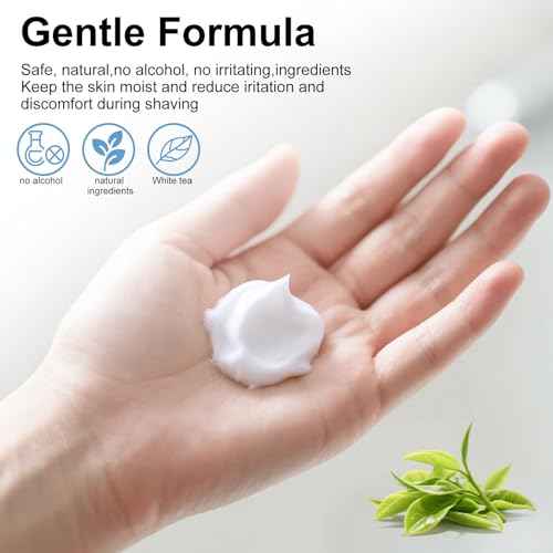 Shaving Cream Bulk Travel 8ml/0.28fl oz,Disposable Shaving Cream in Bulk Travel Shave Cream for Hotel Homeless£¨White Tea£¬Pack of 200)