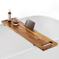 Tinamo 39" Acacia Wood Bathtub Tray with Phone Holder