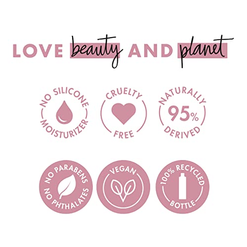 Love Beauty and Planet Delicious Glow Body Lotion for Soft, Glowing Skin Murumuru Butter & Rose Natural Ingredients, Plant-Based Moisturizers, Vegan, Cruelty-Free, 13.5 Ounce (Pack of 3)