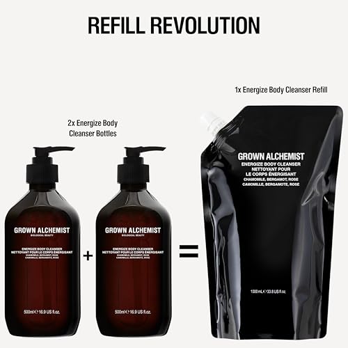 Grown Alchemist Energize Body Cleanser 500ml Hydrating Botanical Shower Gel