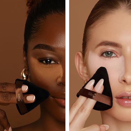 Juvia¡¯s Place I Am Magic Pyramid Puff - Small - Triangle Makeup Powder Puff - Setting & Baking the Makeup Base for Flawless Airbrushed Finish - Ideal for Precision Touch Ups Blotting & Sculpted Finish