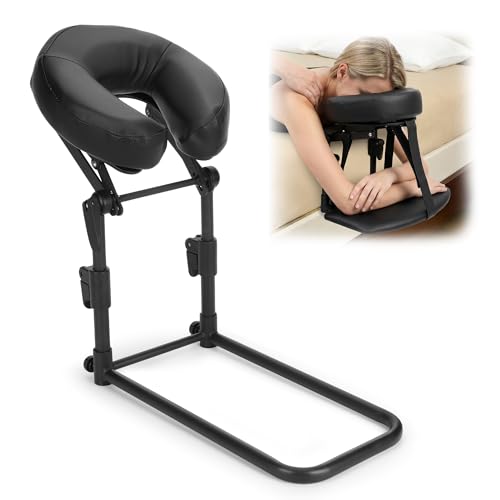 Adjustable Massage Face Cradle for Bed with Memory Foam Pillow