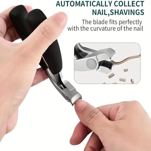 Heavy Duty Toe Nail Clippers with Long Ergonomic Handle