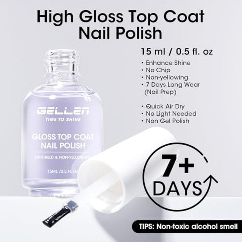 GELLEN Ridge Filling Base & High Shine Top Coat Set
