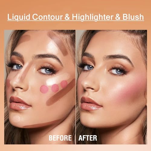 URQT Liquid Contour, Blush & Highlighter 3-Pack Set
